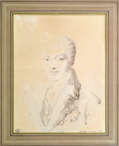 Klemens Wenzel Nepomuk Lothar, Prince of Metternich-Winneburg, 1812 by Jean Baptiste Isabey